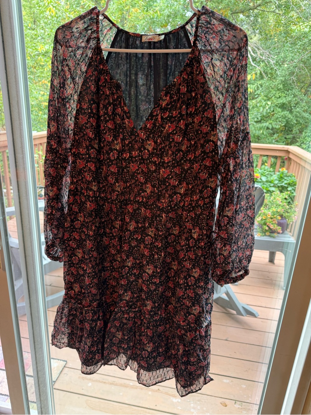 Flaherty Floral V-Neck Long Sleeve Dress